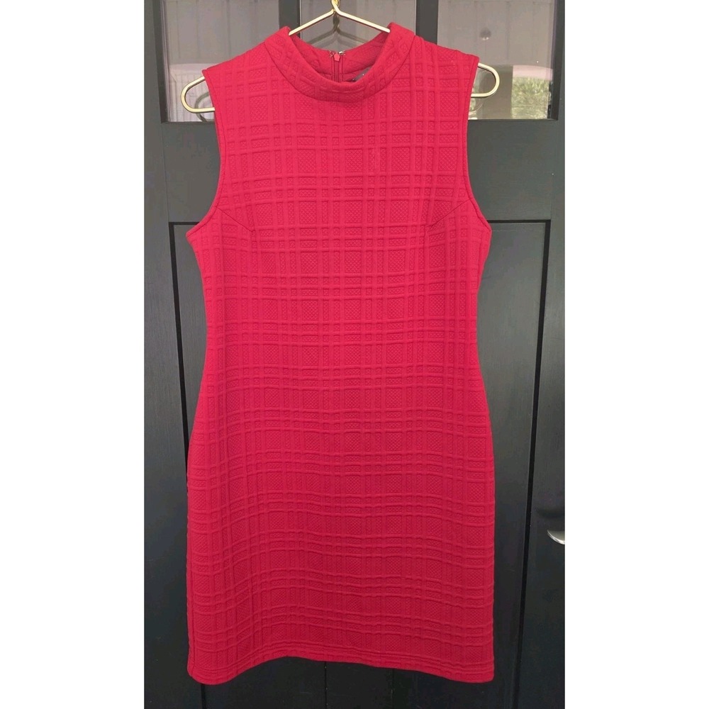 Sharagano Red Mini Soft Holiday Dress Women Size 10 EXCELLENT